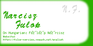 narcisz fulop business card